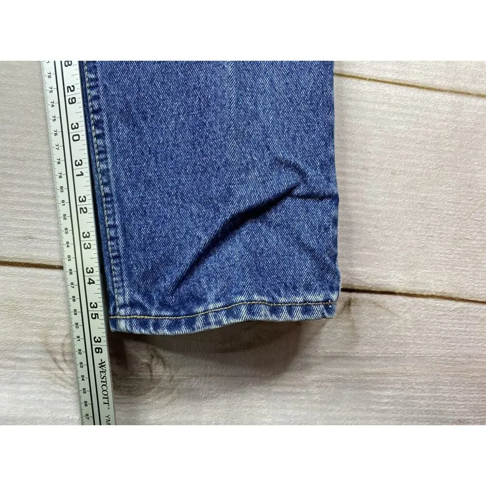 Vintage Lawman Jeans Womens Jr 3 Western Denim High Rise 35.5” Inseam Bareback